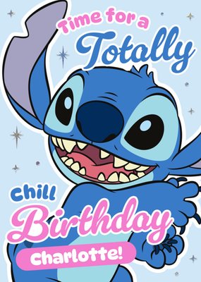 Disney Lilo And Stitch Time For A Totally Chill Birthday Card