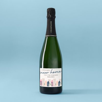 Personalised New Home Champagne 75cl