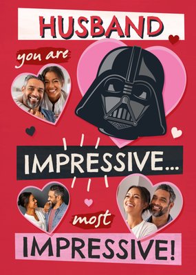 Star Wars Husband You Are Impressive Most Impressive Photo Upload Valentine's Day Card