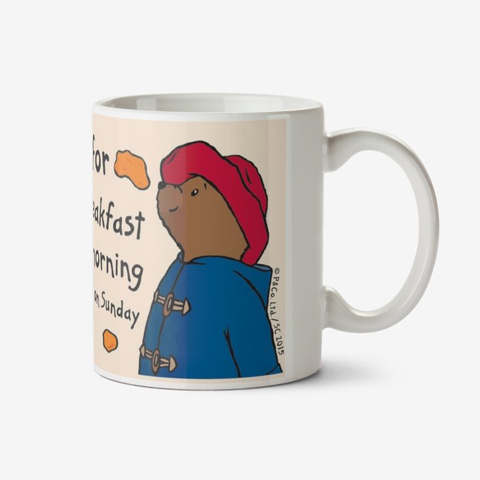 Paddington Bear Marmalade Breakfast Personalised Name Mug