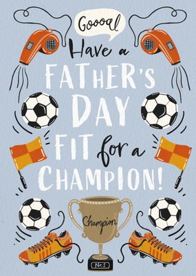 Stereotypically Have A Father's Day Fit For A Champion Illustrated Father's Day Card