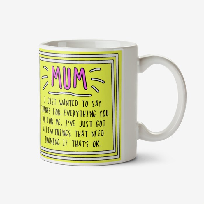 Funny Sentiment Mum Photo Upload Mug By Go La La