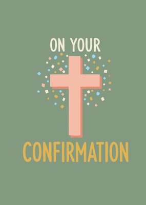 Cross Illustrated On Your Confirmation Card