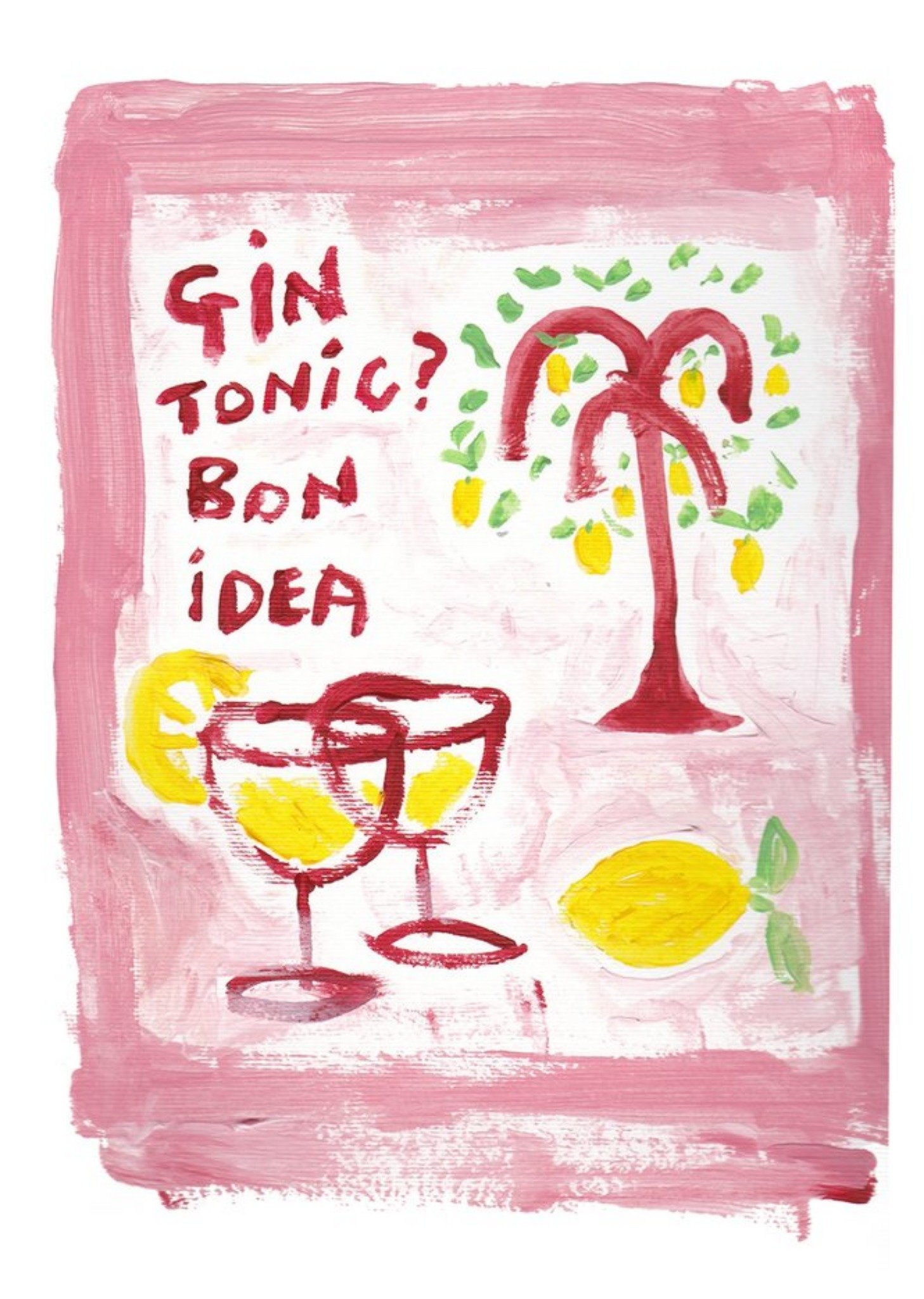 Moonpig Gin Tonic? Bon Idea Card