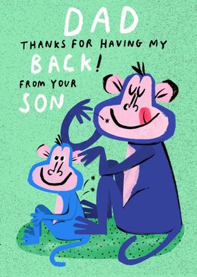 Thanks For Having My Back From Your Son Card