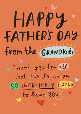 From The Grandkids Father's Day Card