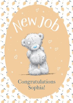 Tatty Teddy Lemon Pattern New Job Card