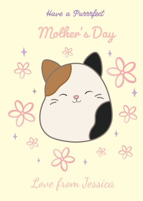 Squishmallows Calico Cat Have A Purrrfect Mother's Day Card
