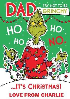 The Grinch Dr.Seuss It's Christmas Time Card!