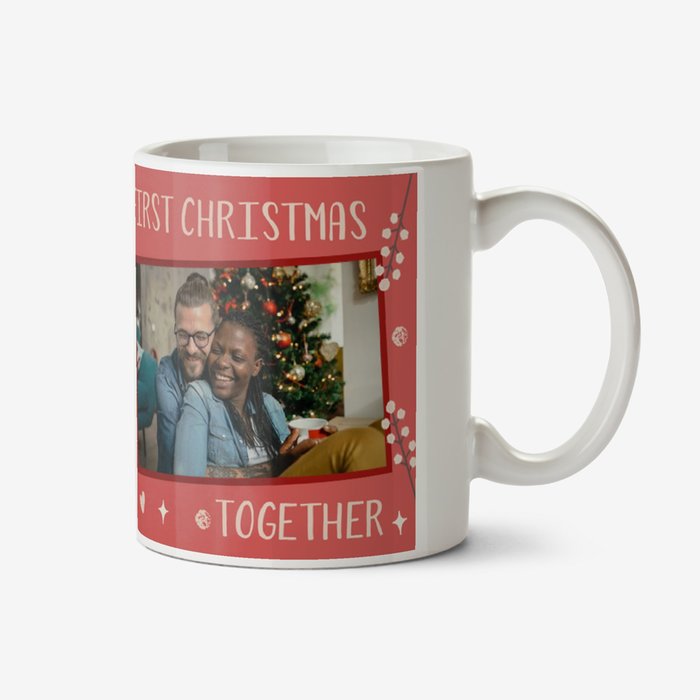 Euphoria First Christmas Together Photo Upload Mug