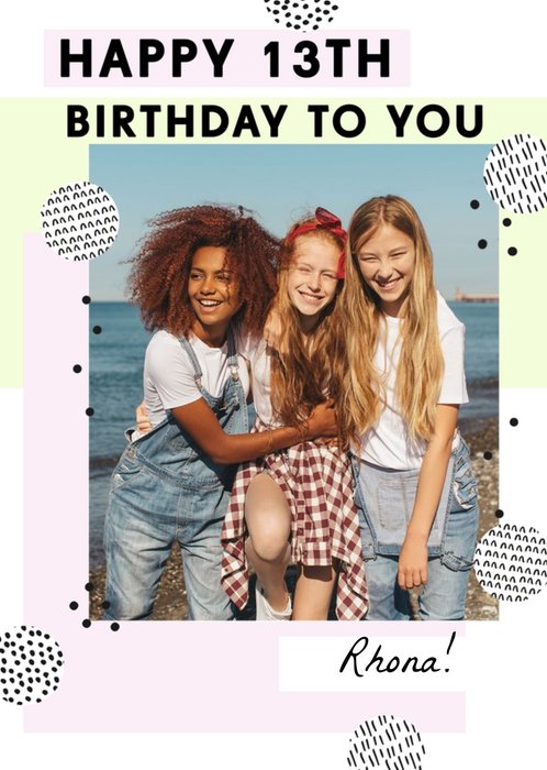 Bougie age Birthday Personalised Photo Upload Card