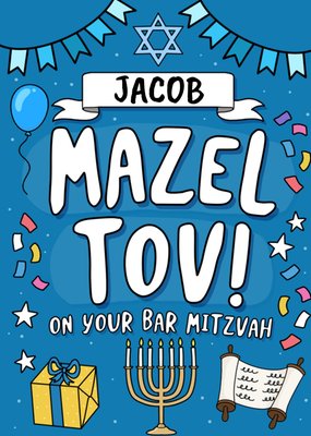 Mazel Tov On Your Bar Mitzvah Card