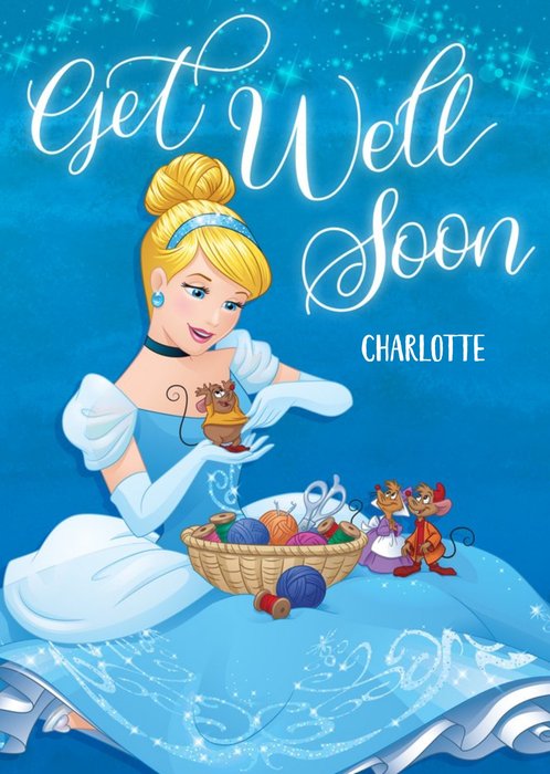 Personalised Get Well Soon Cinderella Card