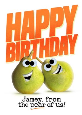 A Birthday From The Pair Of Us Pun Card