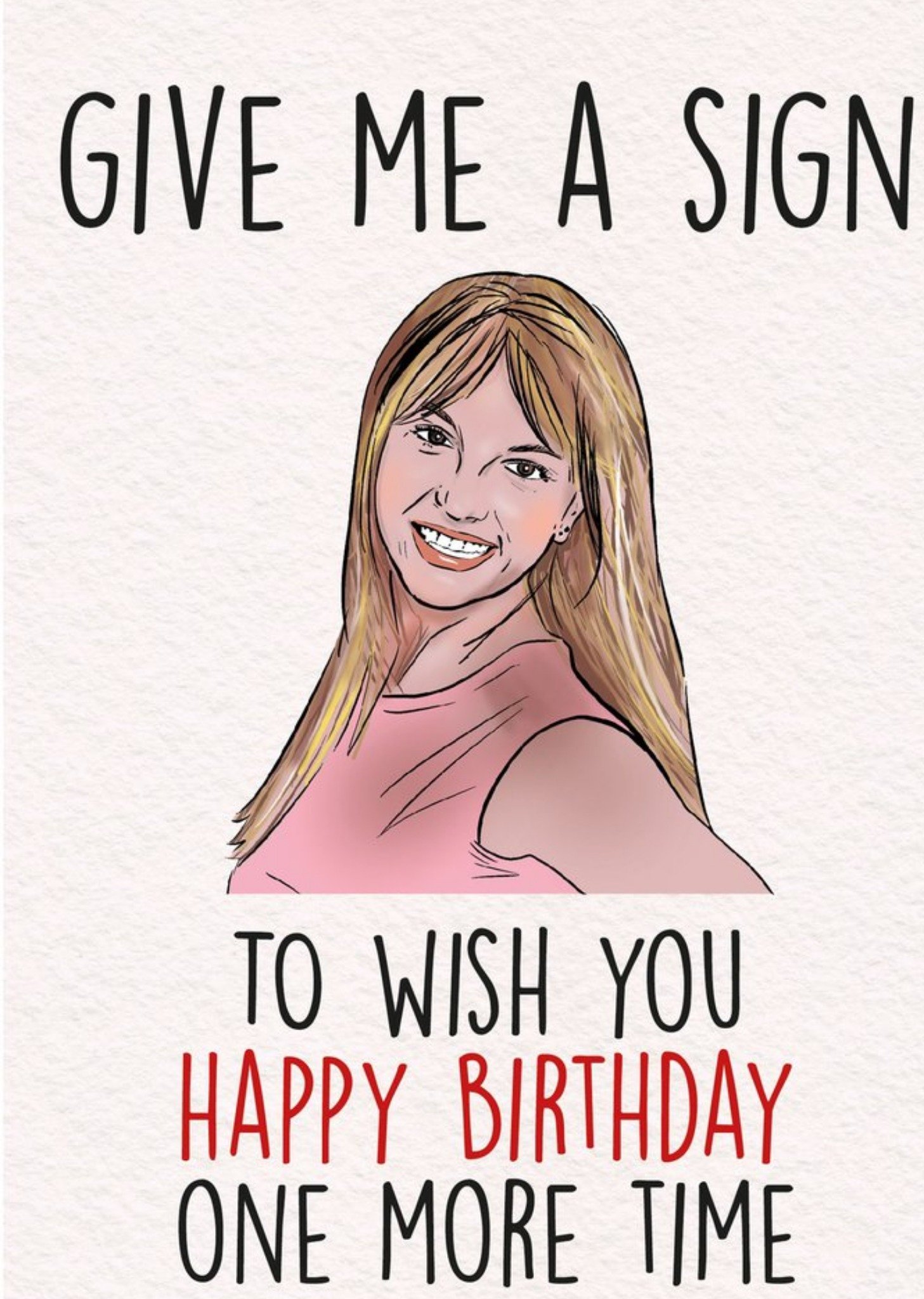 Moonpig Cheeky Chops Give Me A Sign Card
