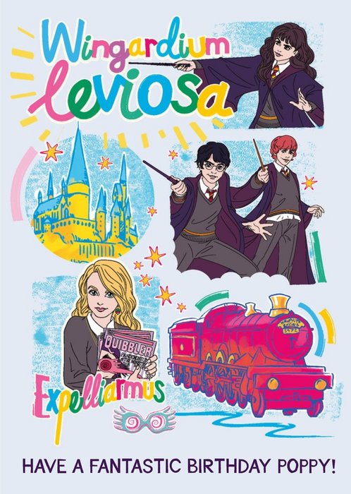 Harry Potter Wingardium Leviosa Illustrated Card