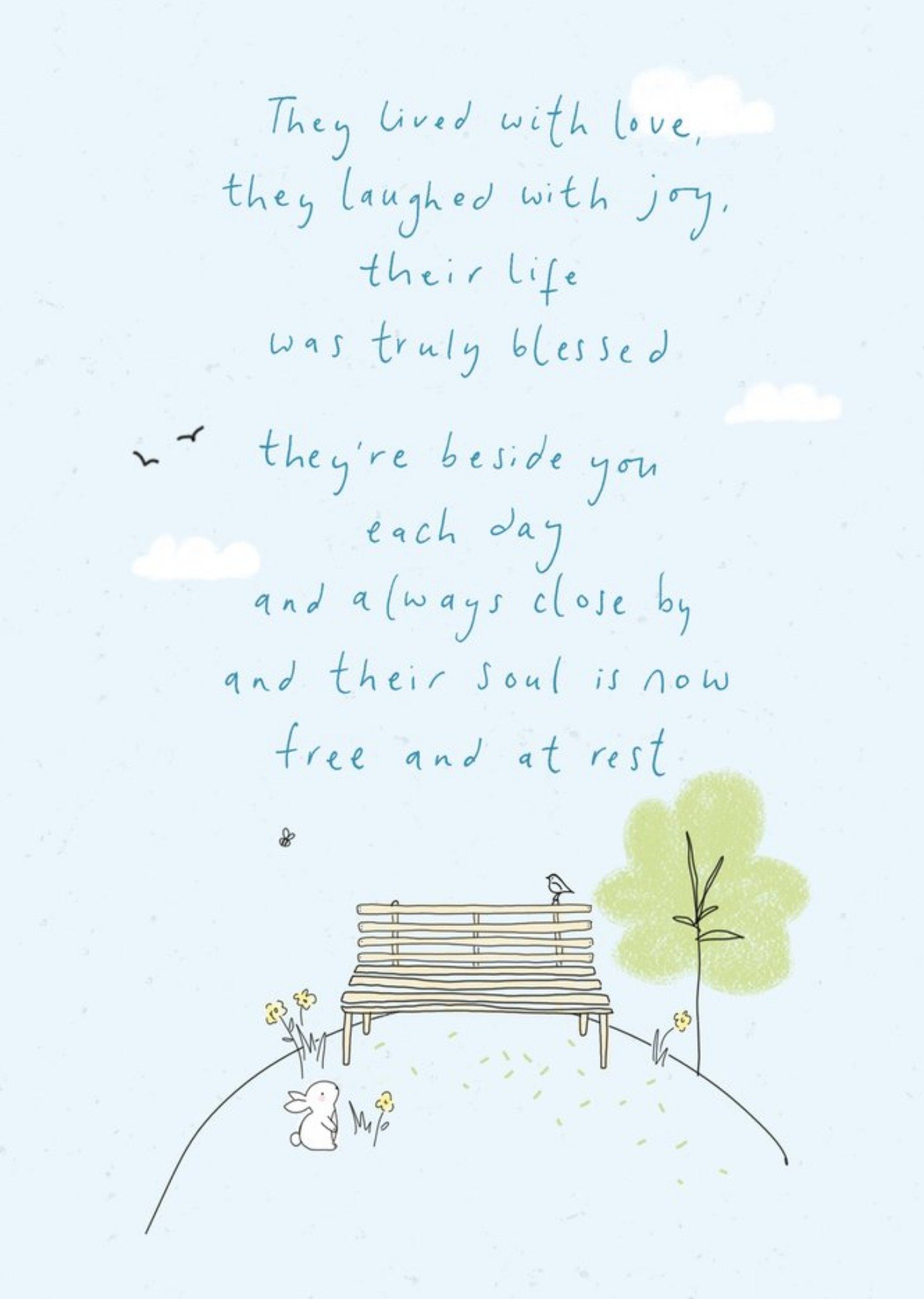 Moonpig Verse They Lived With Love Card