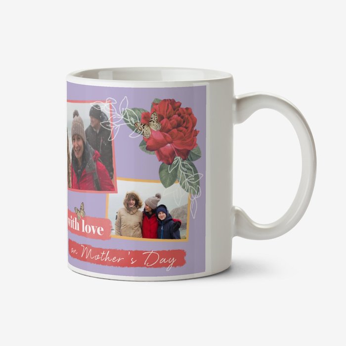 Mother's Day Vintage Floral Photo Upload Mug