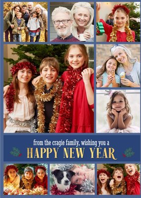 Multiple Photo Upload Happy New Year Card