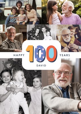 Happy 100 Years Photo Upload Birthday Card