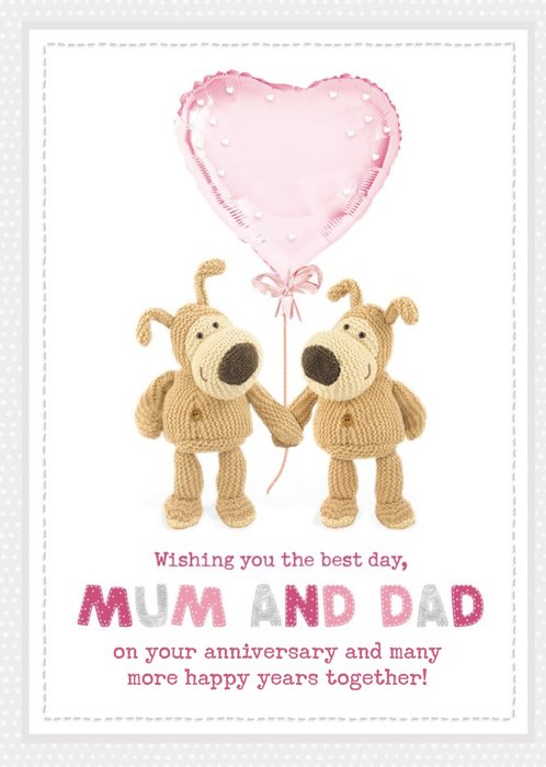 Boofle cute sentimental Mum and Dad Anniversary card