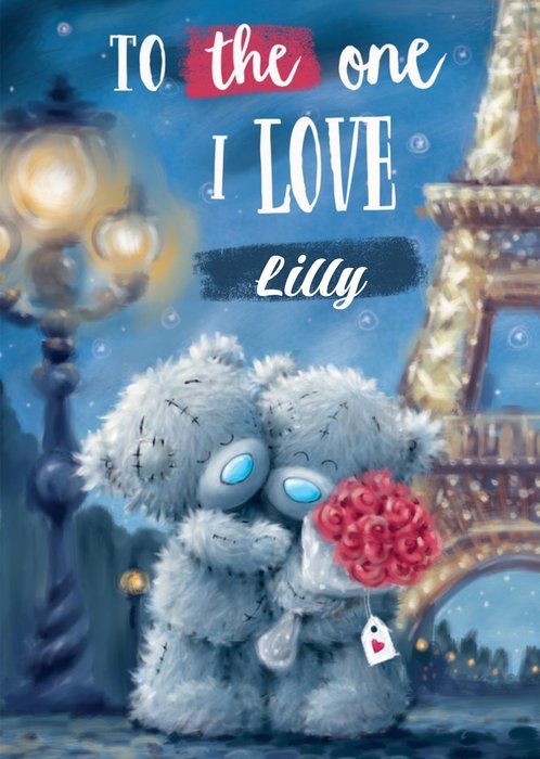 Me To You Tatty Teddy Bears Eiffel Tower Valentine's Day Card