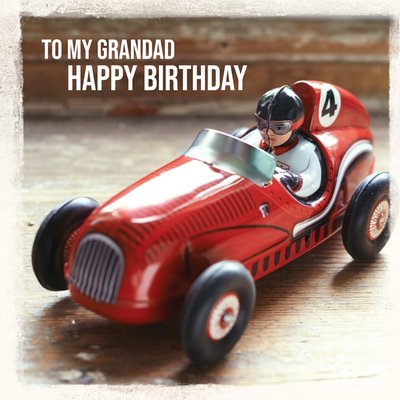 Speed Racer Grandad Birthday Card