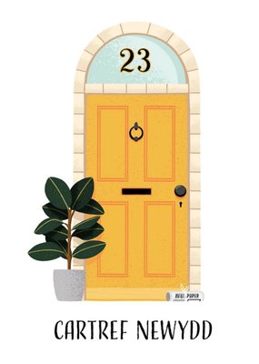 Folio Illustrated Door Welsh New Home Card