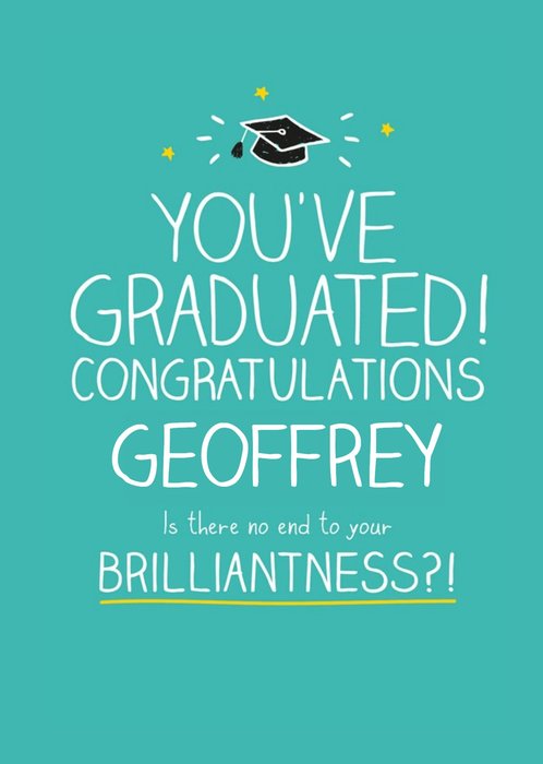 Personalised Graduation Card