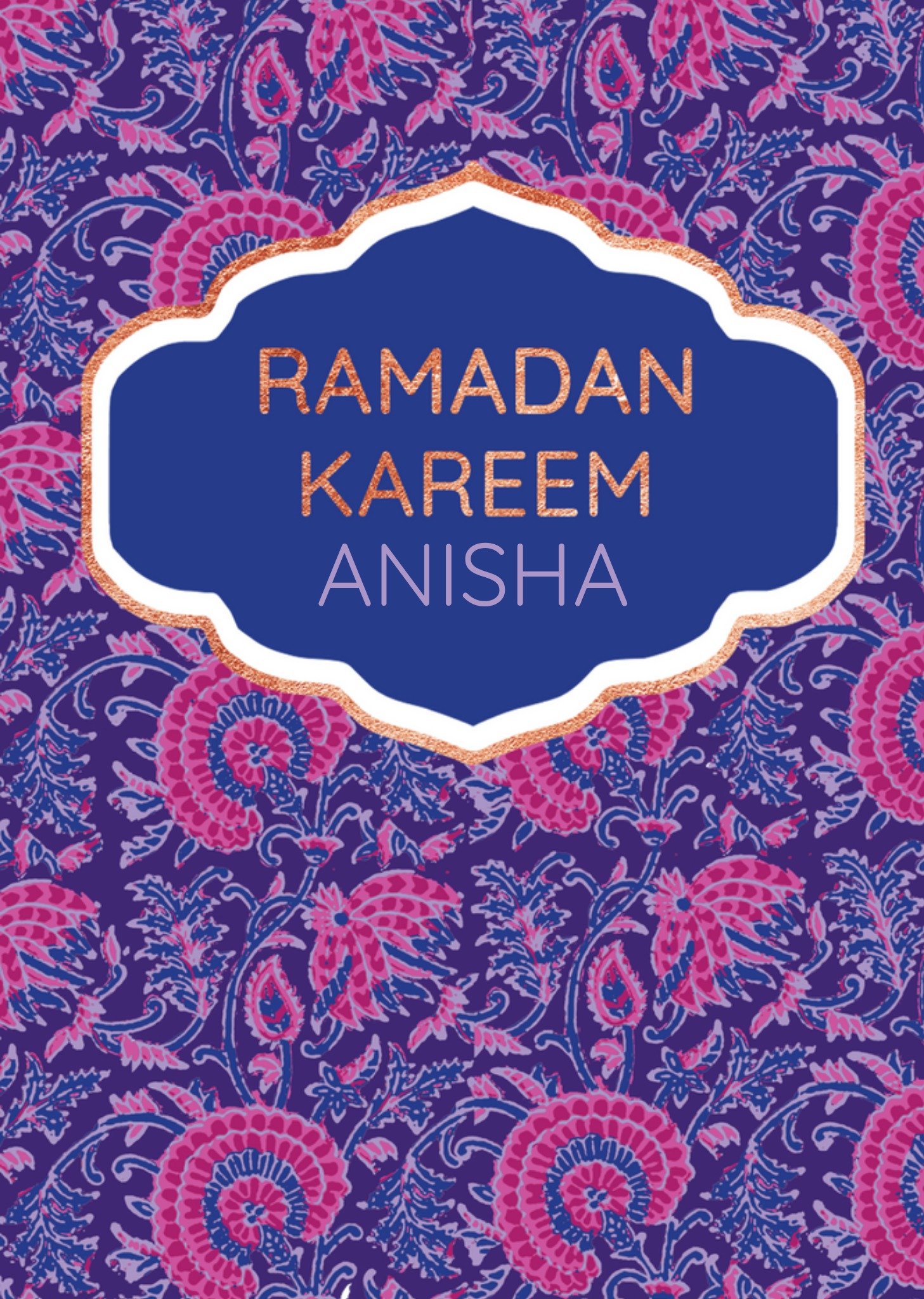 Moonpig Ramadan Kareem Card, Large