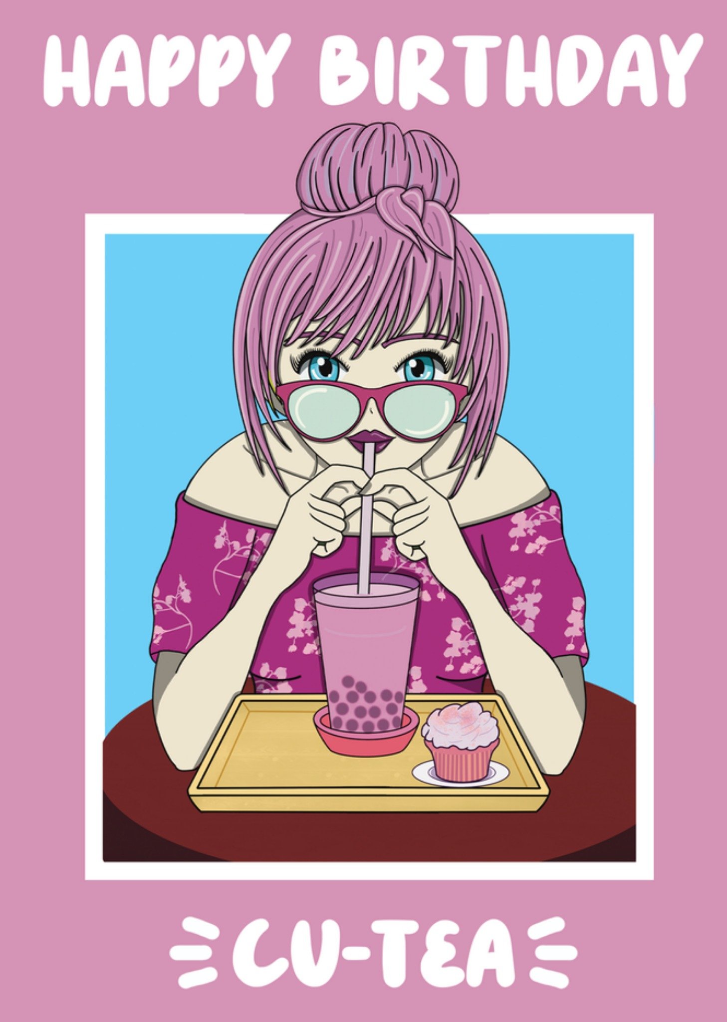 Moonpig Happy Birthday Cu Tea Card