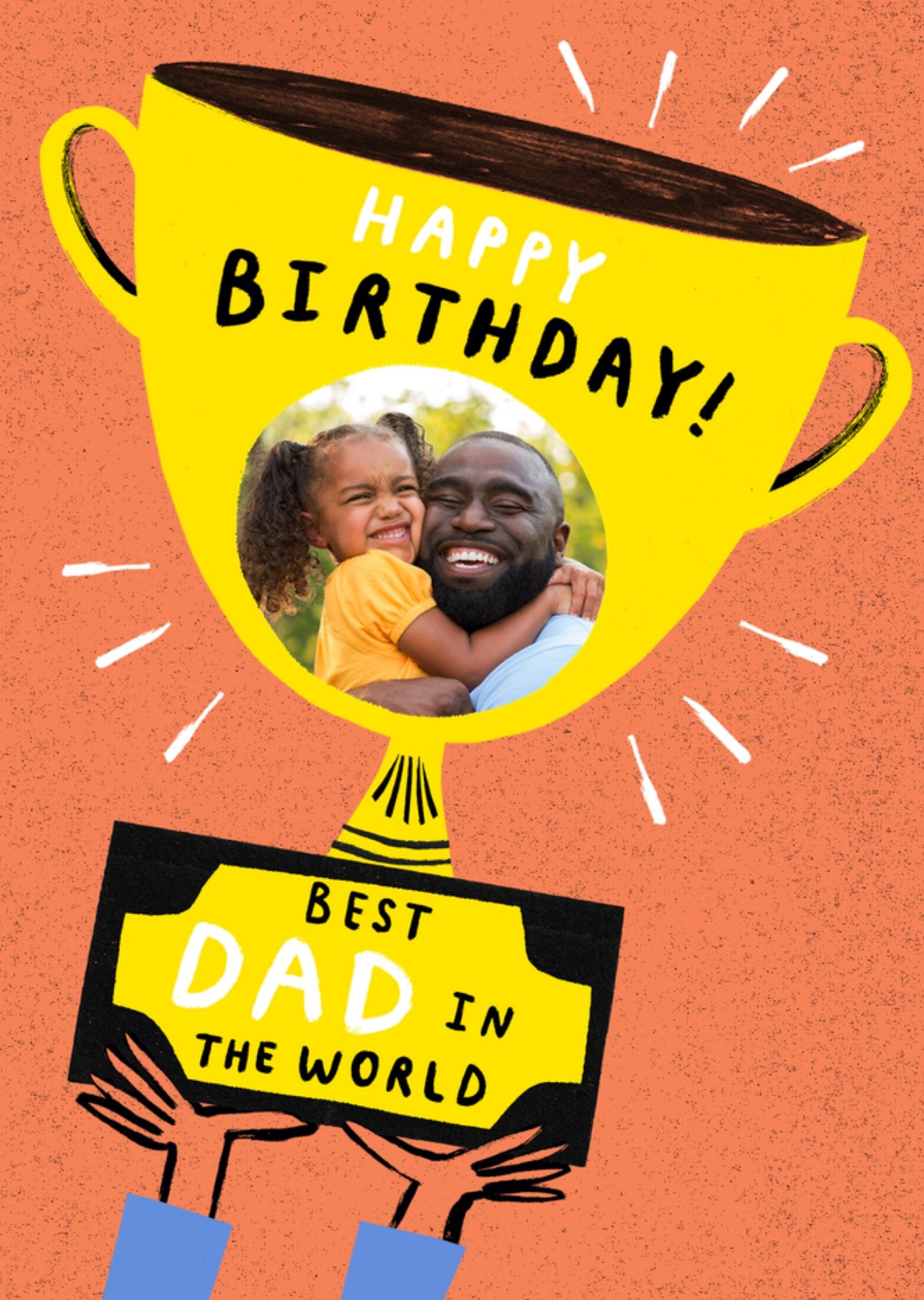 Moonpig Best Dad In The World Photo Upload Birthday Card