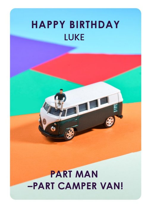 Campervan Birthday Card