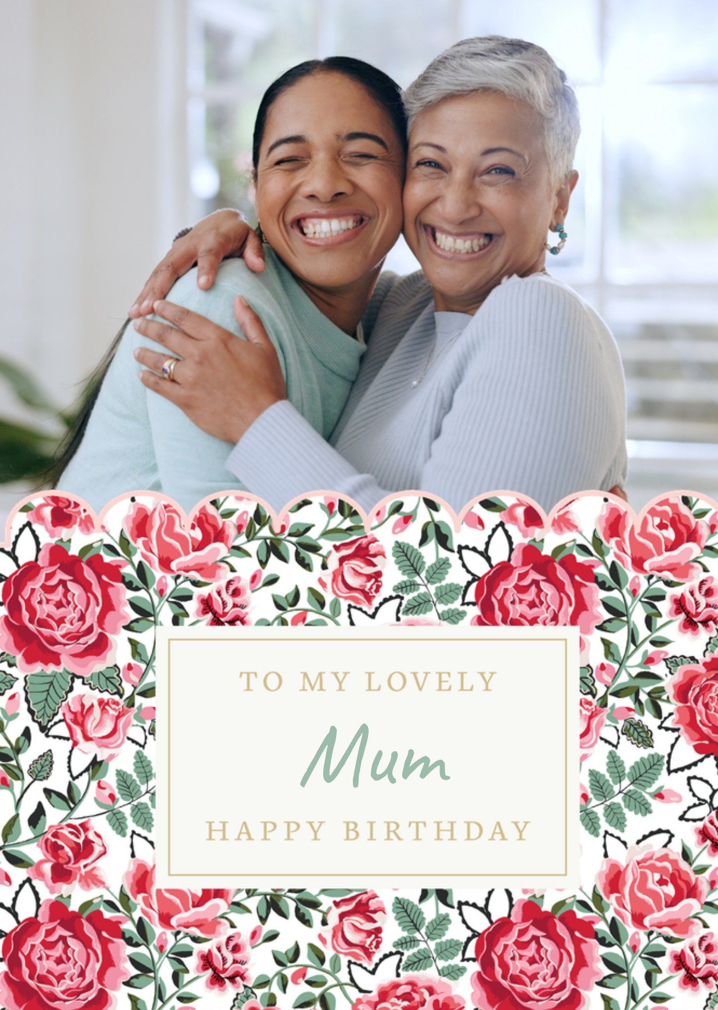 Cath Kidston Lovely Mum Photo Upload Happy Birthday Card