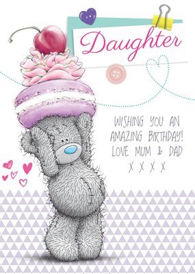 Tatty Teddy With Sweet Treats Happy Birthday Card For Daughter