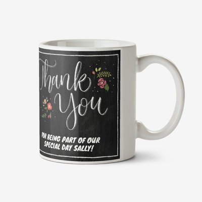 Wedding Thank You Special Day Photo Upload Mug
