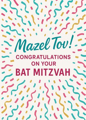 Congratulations On Your Bat Mitzvah Card