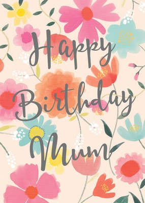 Happy Birthday Mum card