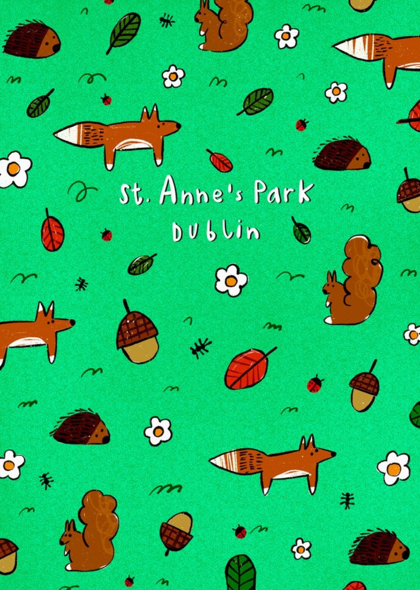 Moonpig Illustrated Woodland Themed St Anne's Park Dublin Just To Say Card