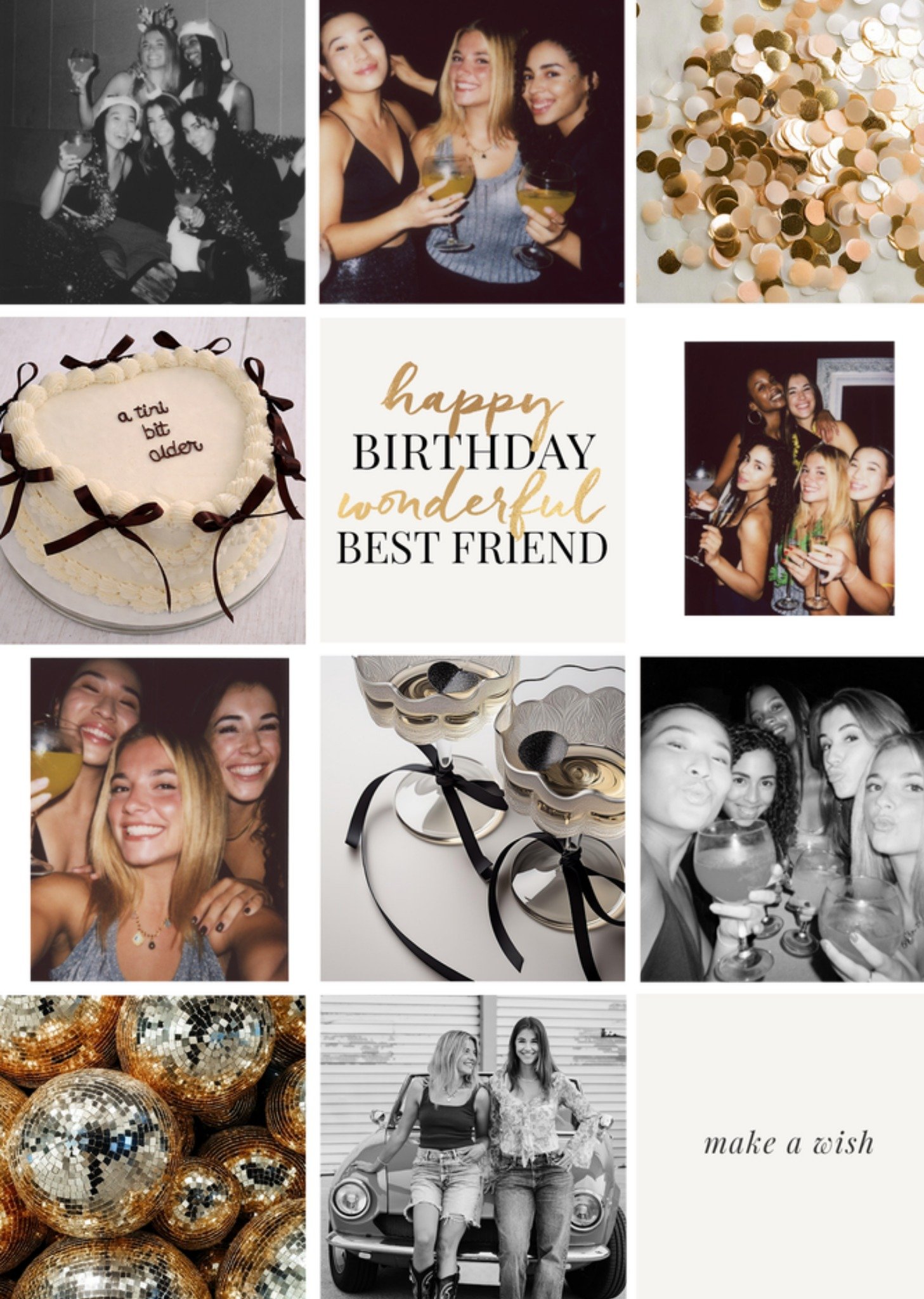 Moonpig Wonderful Best Friend Photo Upload Happy Birthday Card
