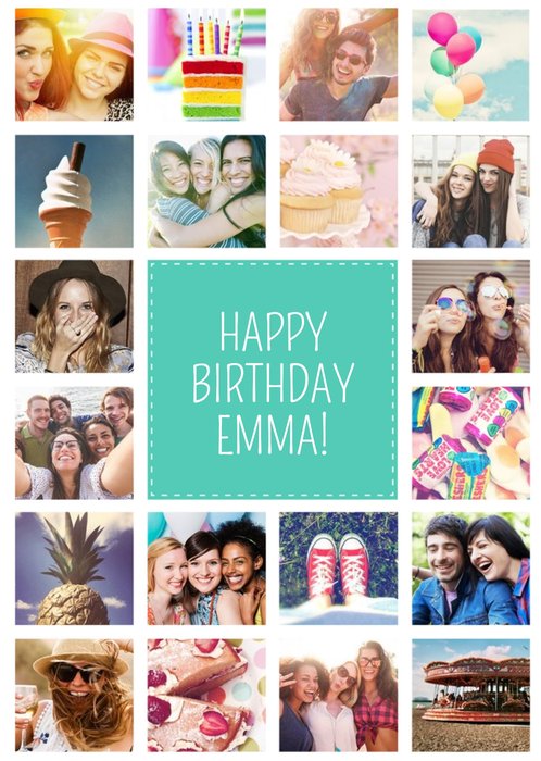 Multiple Photo Birthday Card