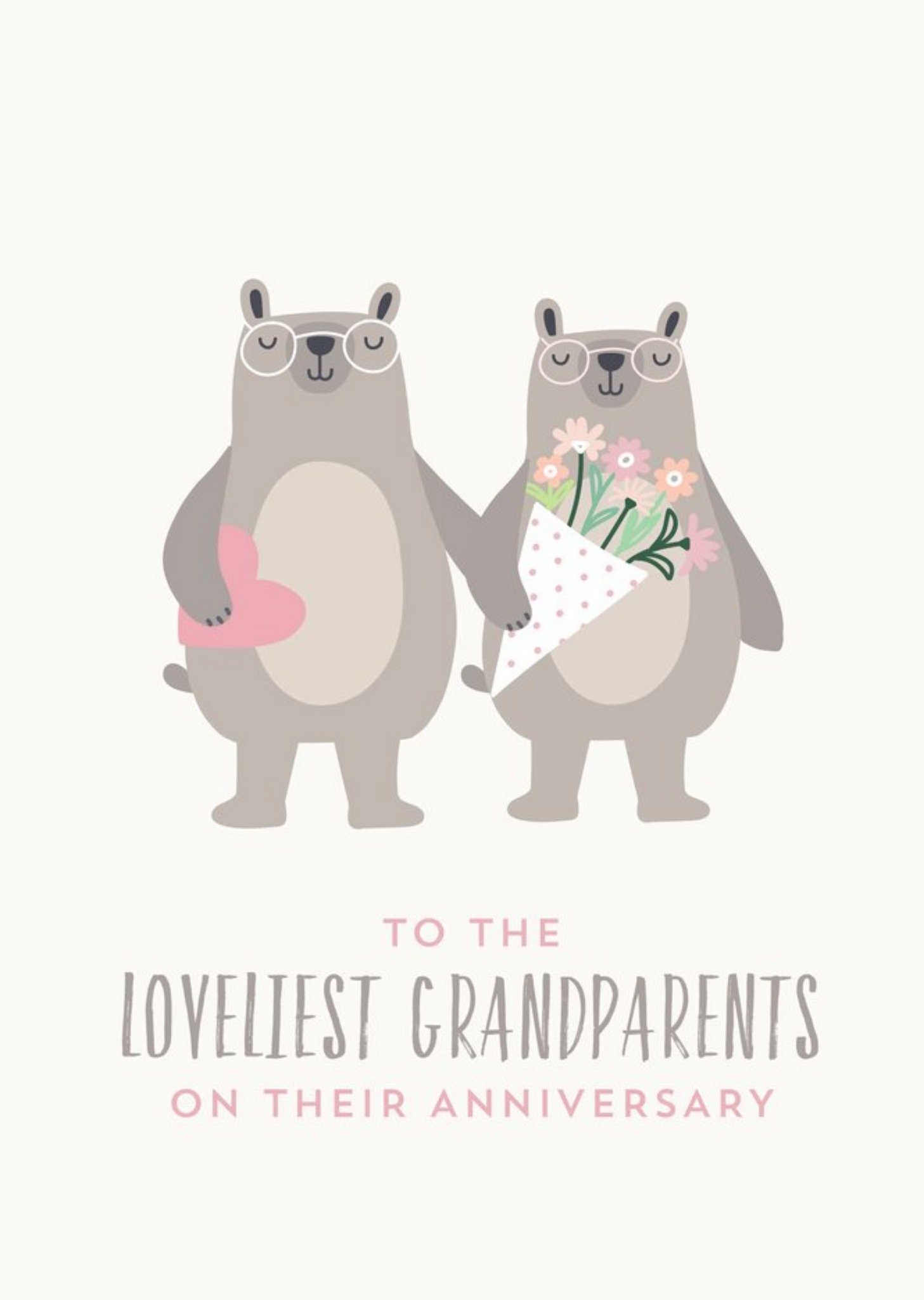 Moonpig Anniversary Card To The Loveliest Grandparents