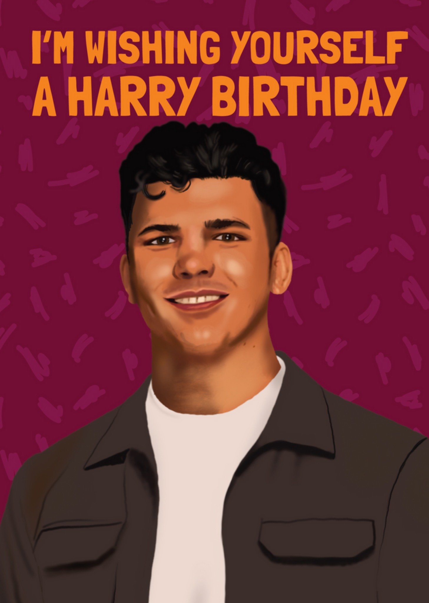 Moonpig I'm Wishing Yourself A Harry Birthday Card, Large