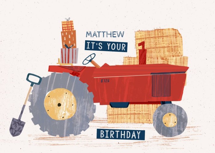 Tractor Birthday Card