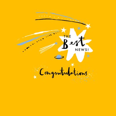 Hallmark The Best News Congratulations Illustrated Card