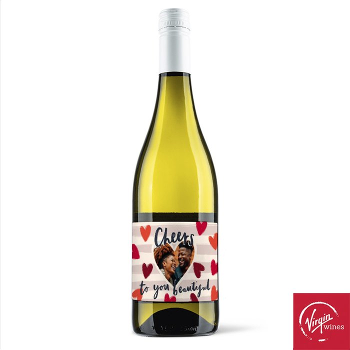 Virgin Wines Personalised Cheers To You Beautiful Pinot Grigio 75cl