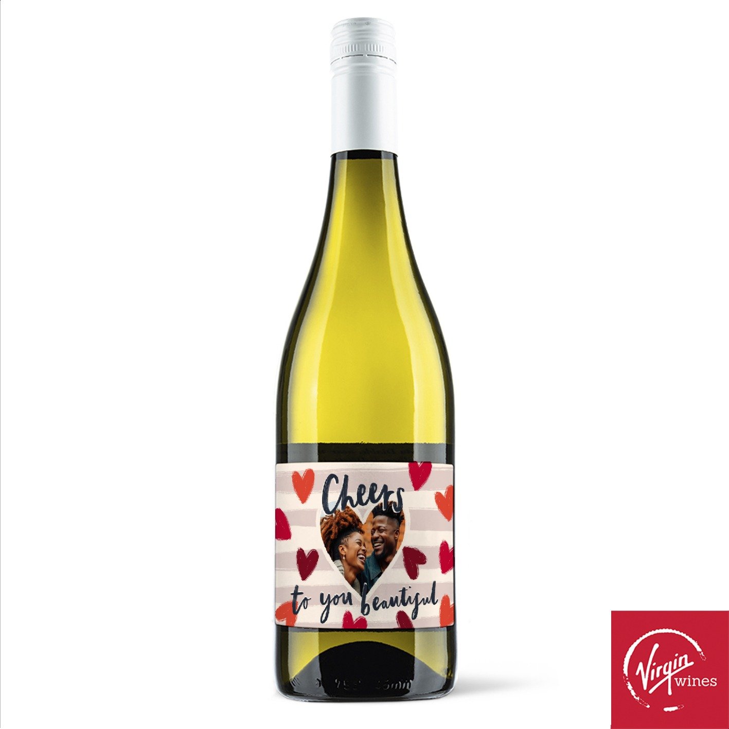 Virgin Wines Personalised Cheers To You Beautiful Pinot Grigio 75Cl
