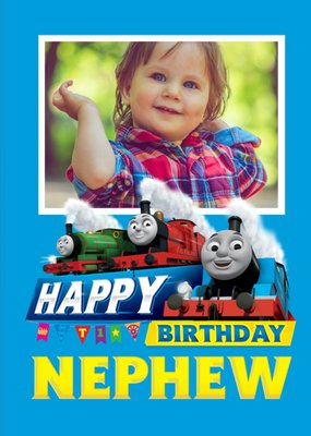 Thomas And Friends Nephew Photo Upload Birthday Card