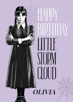 Wednesday Happy Birthday Little Storm Cloud Card