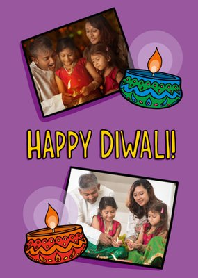 Happy Diwali Photo Upload Card